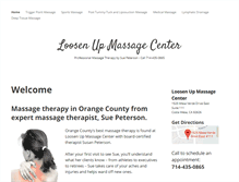 Tablet Screenshot of loosenupmassagecenter.com